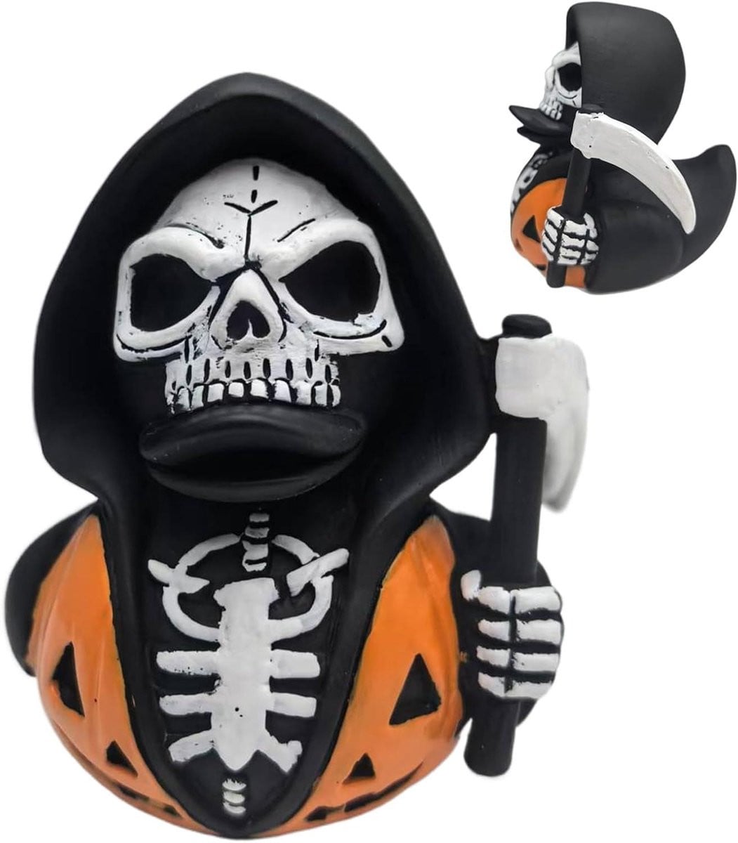 Skelet Eend Figuur Grim Reaper Eend Gothic Halloween Decoratie voor op tafel