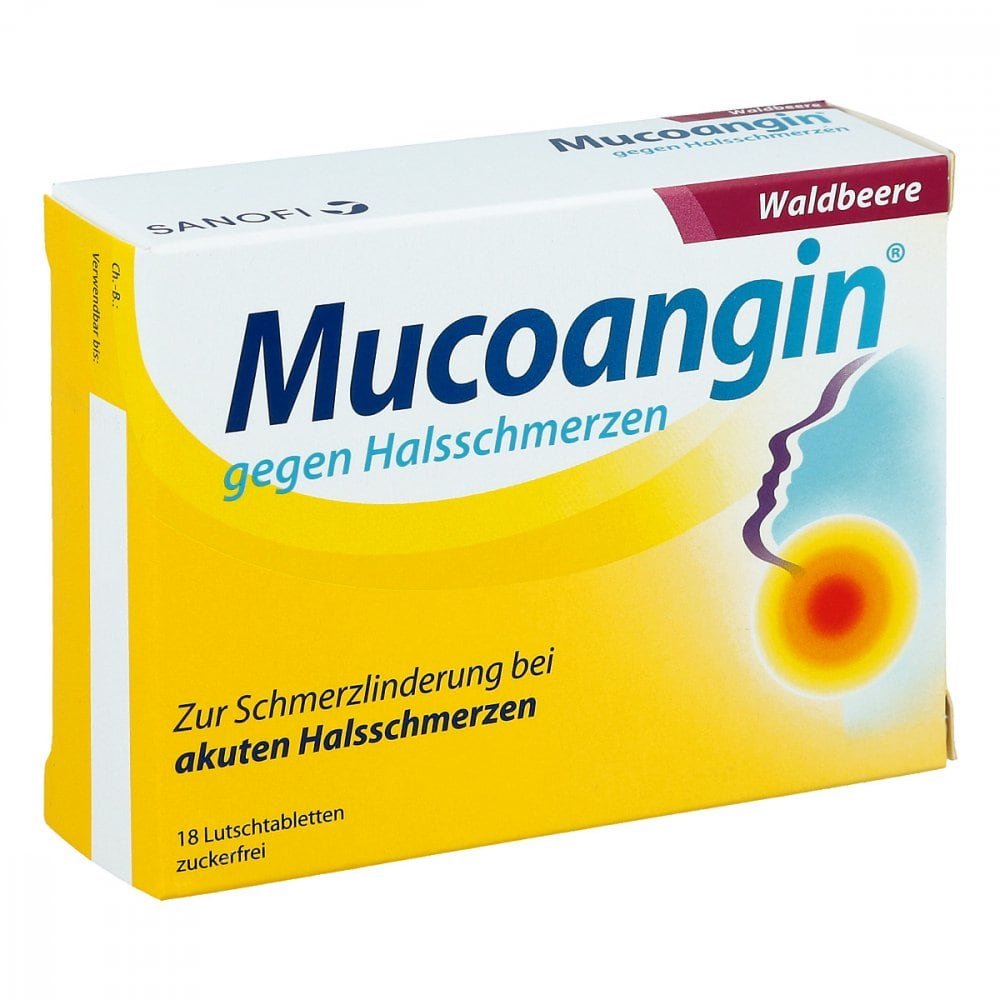 A. Nattermann & Cie GmbH Mucoangin gegen Halsschmerzen Waldbeere Lutschtabletten 07314486