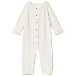 Tchibo - Baby-Strickstrampler mit Ajourmuster - Baby - Gr. 62/68 - weiß