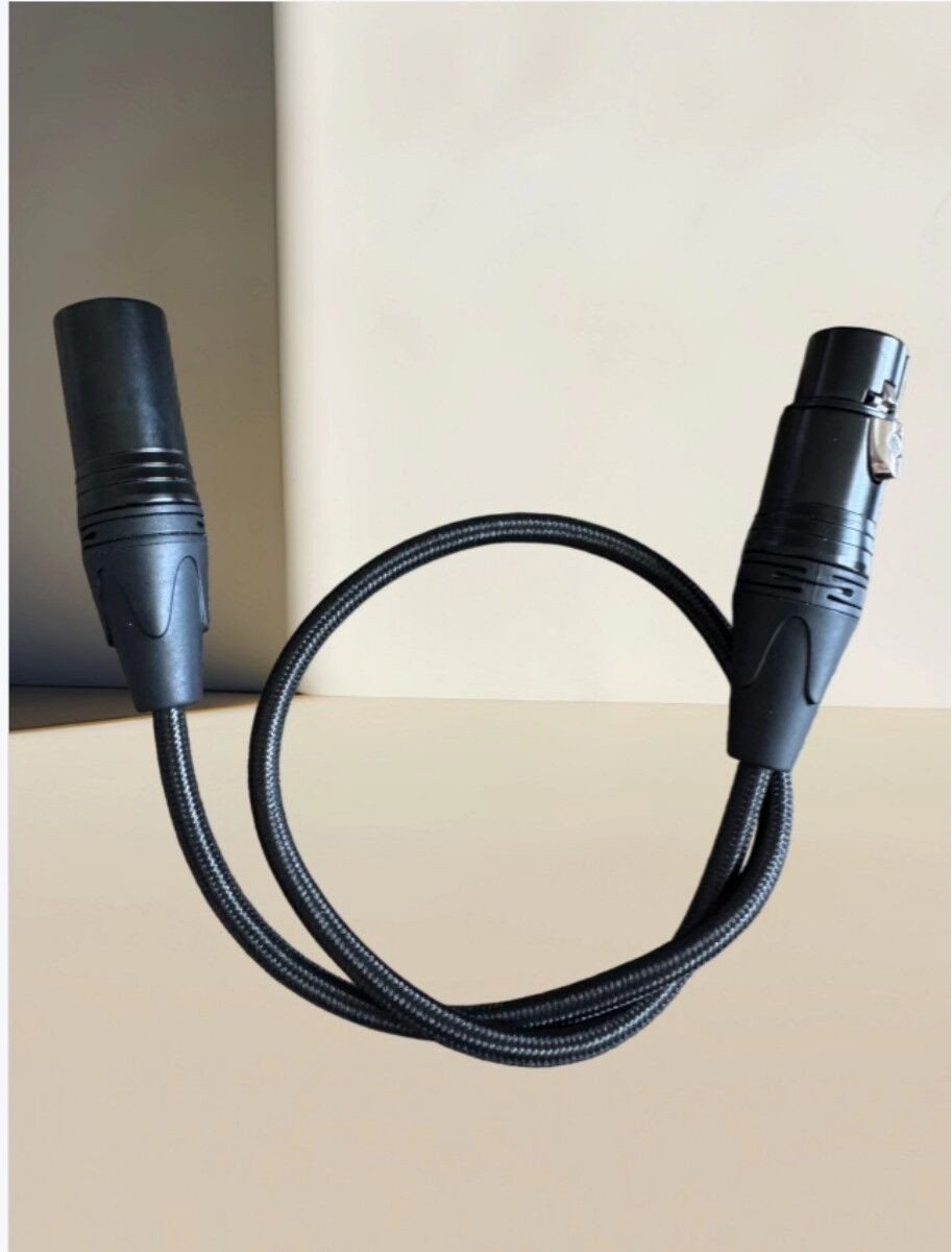 INF 3m/5m XLR Kabel männlich zu weiblich, nylongeflochtene Abschirmung, antistörend, phantomspeisung kompatibel für Mikrofone, 3 m