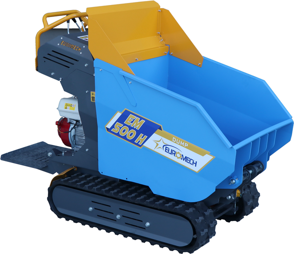EuroMech EM500H Dump  Raupendumper mit hydraulischer Kippmulde 500 kg  Hydrostatischer Antrieb