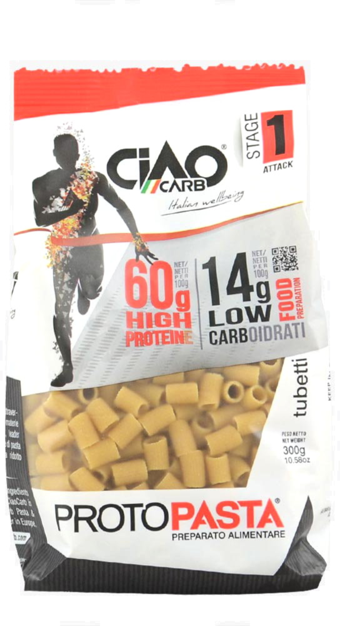 CIAOCARB Protopasta Tubetti - Stage 1 300 Grammi 