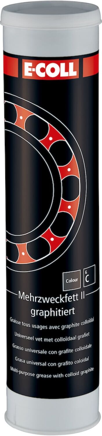 E-COLL Mehrzweckfett II, graph. 400g Kartusche bleifrei (4317784348928)