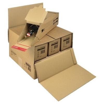 ColomPac Umkarton Flaschenversandkarton 3/6Fl IM:375x365x250mm