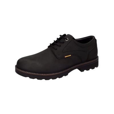 Schnürschuh CAMEL ACTIVE "camel active Halbschuhe Leder", Herren, Gr. 44, schwarz, Leder, Schuhe Schnürschuh
