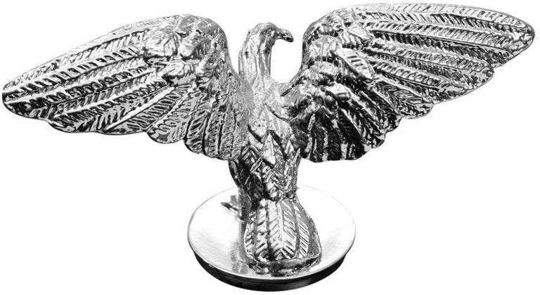 Emblème Highway Hawk Statuette Aigle Large Chrome