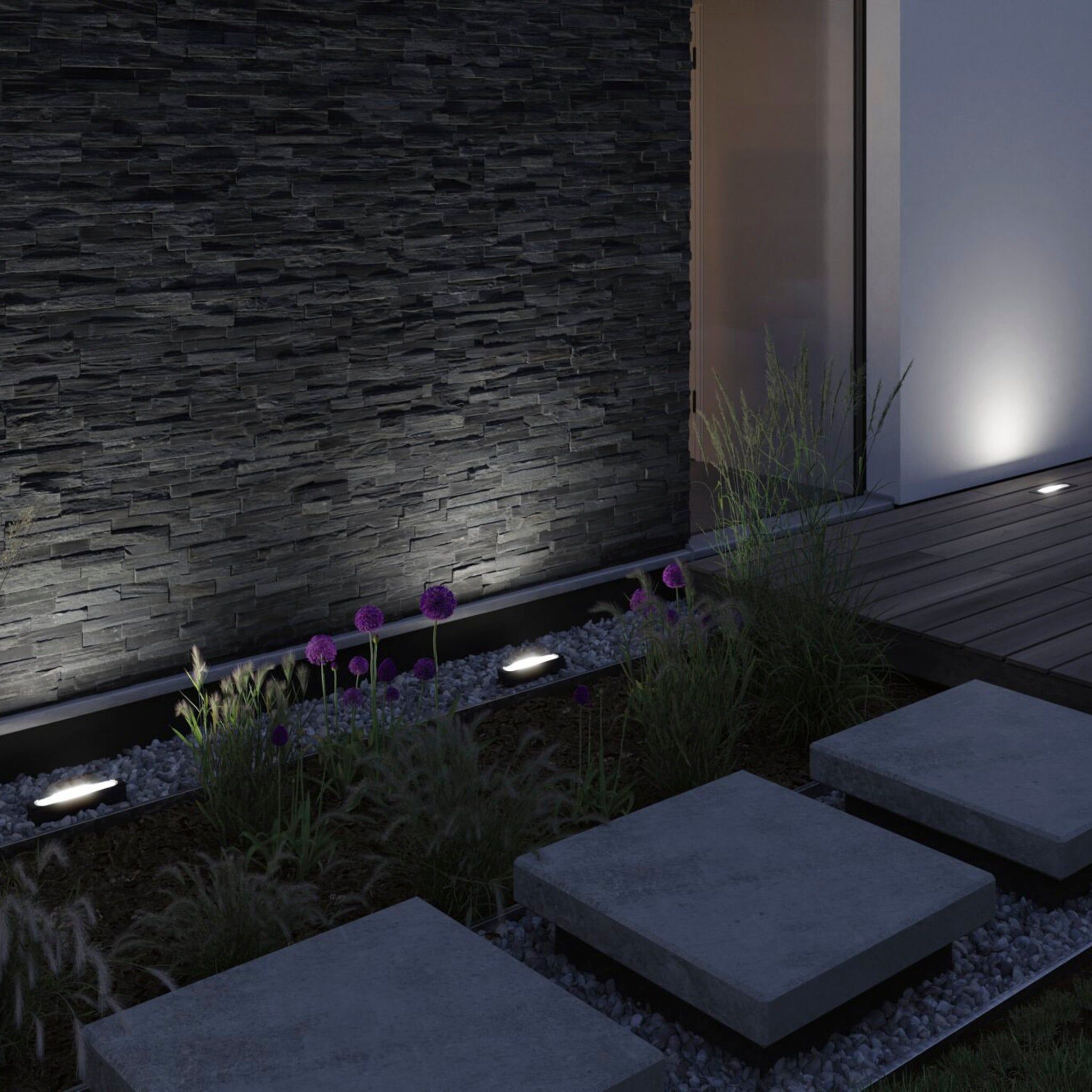 Paulmann - Plug & Shine Outdoor Flotas 6.1W LED Wallwasher in Anthracite