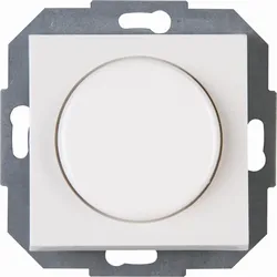 Kopp 842929080 ATHENIS - Kombigerät - Druck-Wechselschalter, Dimmer, für LED, Glühlampen, Halogenlampen, Farbe: reinweiß