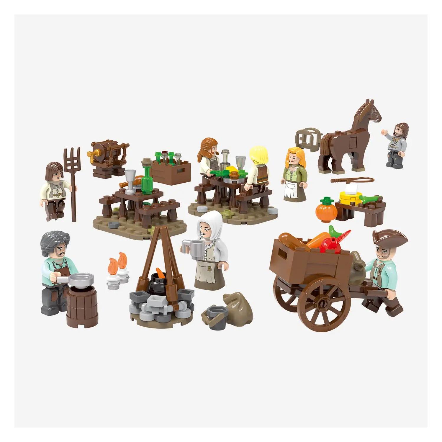 BlueBrixx-Pro Minifigurenpaket Bärenfels - Zivilisten (109645)