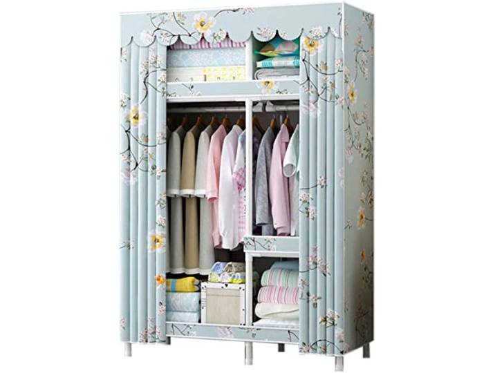SDGBCXD Tragbarer Kleiderschrank, Kleideraufbewahrungsschrank, Regal, Kleiderschrank, Kleiderorganizer