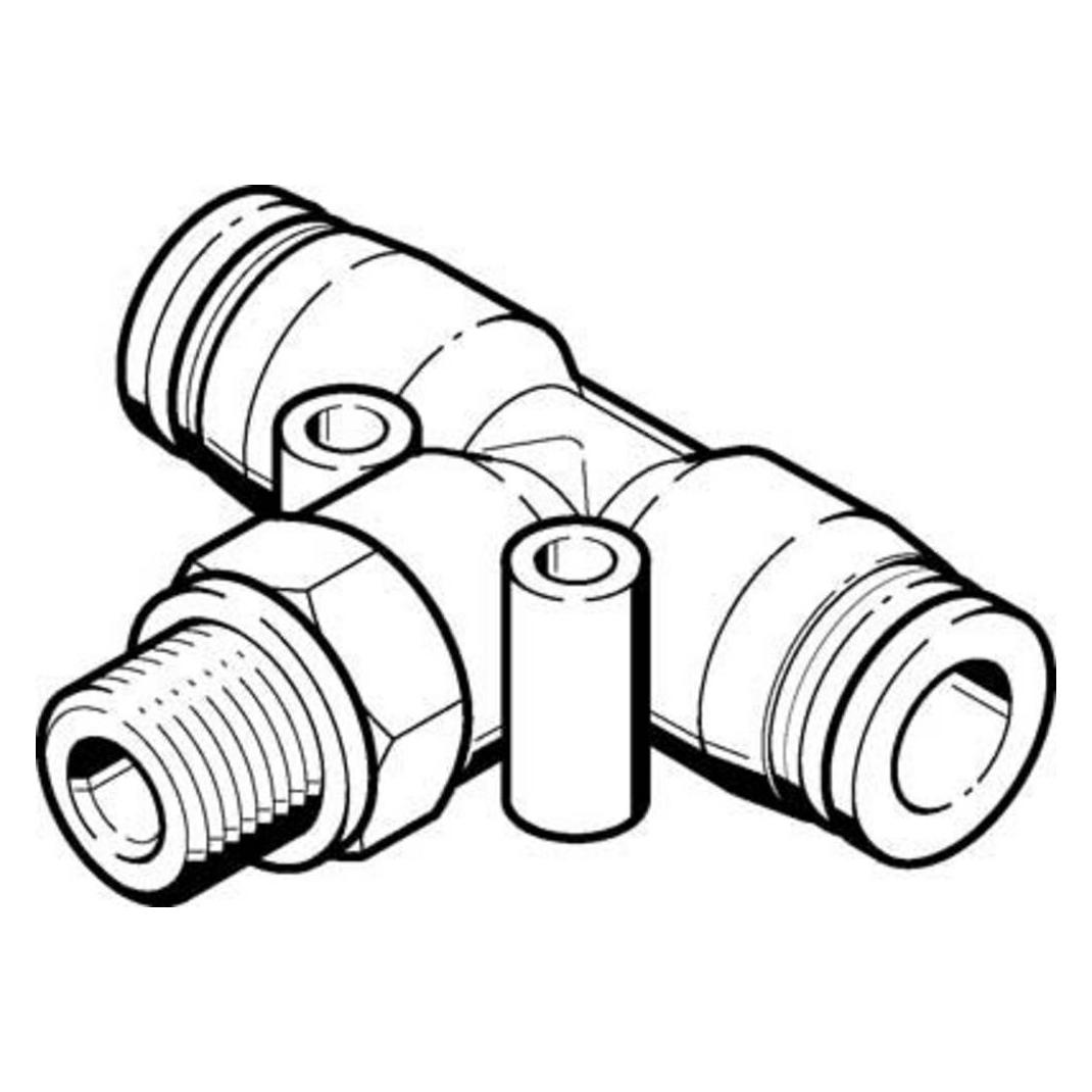 Festo QST-G3/8-16 186349 T-Steckverschraubung (T-Verbindung) (186349)