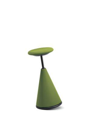 Stehhocker giroflex 10, gepolstert, 640-810 mm Sitzhöhe, grün