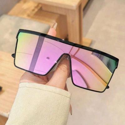 Urban Retro Oversized Sunglasses With Protection pink