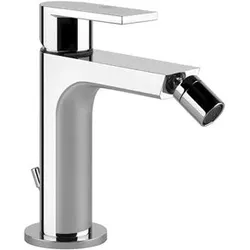 Gessi Emporio Via Manzoni Bidet Einhebelmischer, mit Ablaufgarnitur, 38607031, Farbe: Chrom