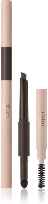 thim Artist Touch Brow Duo dual-ended eyebrow pencil with brush shade 03 Black Brown 0.6 g