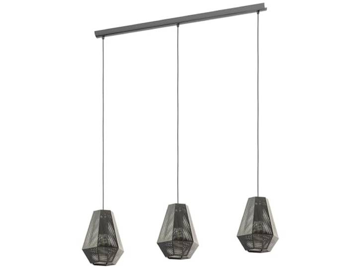 EGLO Pendelarmatuur Chiavica, 3-lichts hanglamp Industrieel, vintage