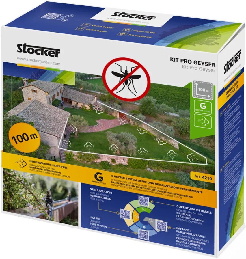 Stocker KIT BASE GEYSER 100 MT. DI TUBO 10 UGELLI 10 RACC.