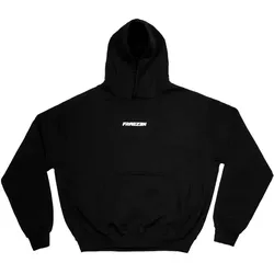 FRAEZEN Hoodie Oversized Fit | schwarz L