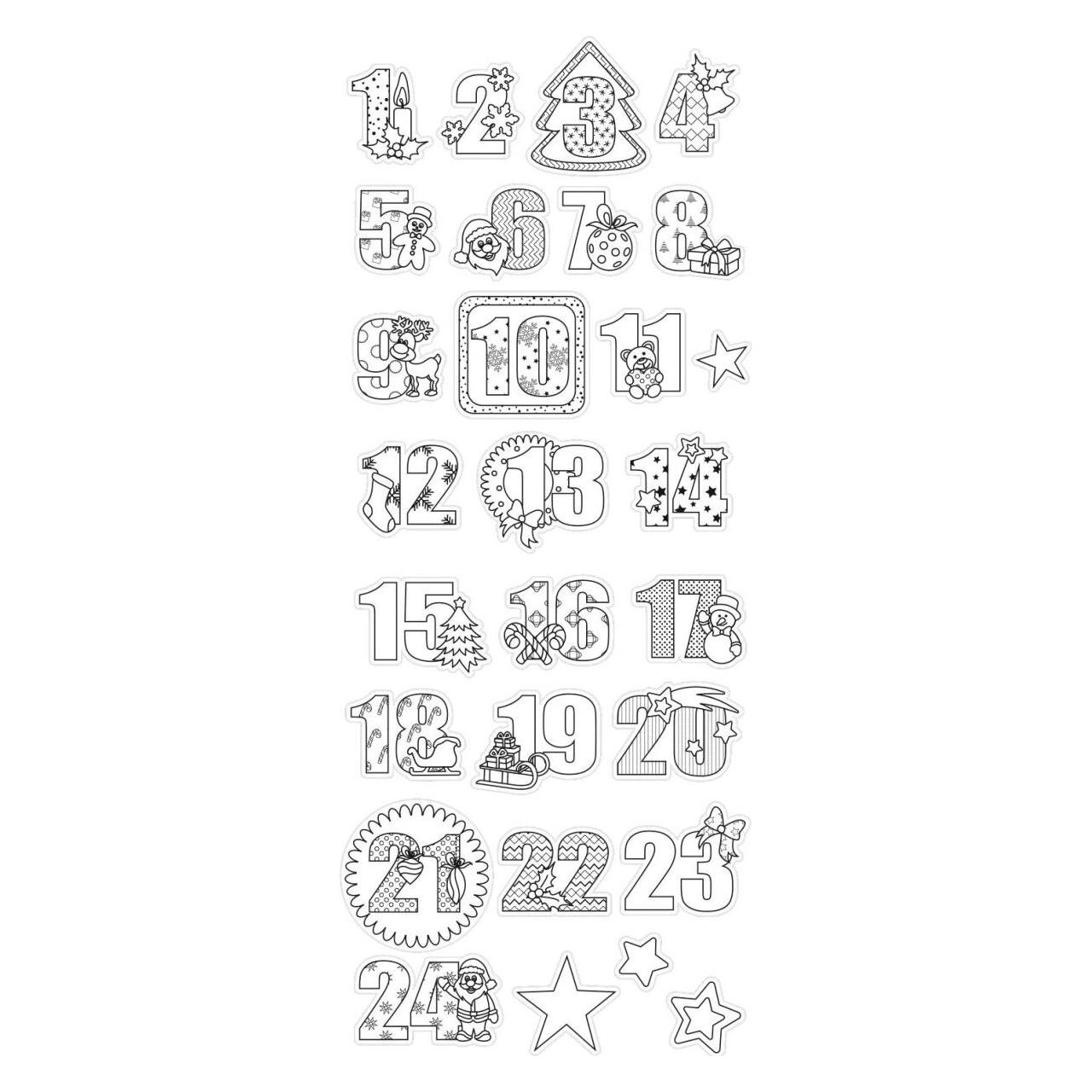 Magni Ursus 59710004 - Flat Sticker, Tangle Creation Weihnachten, 4 Blatt, sortiert in verschiedenen Motiv (4 Sticker) (59710004)