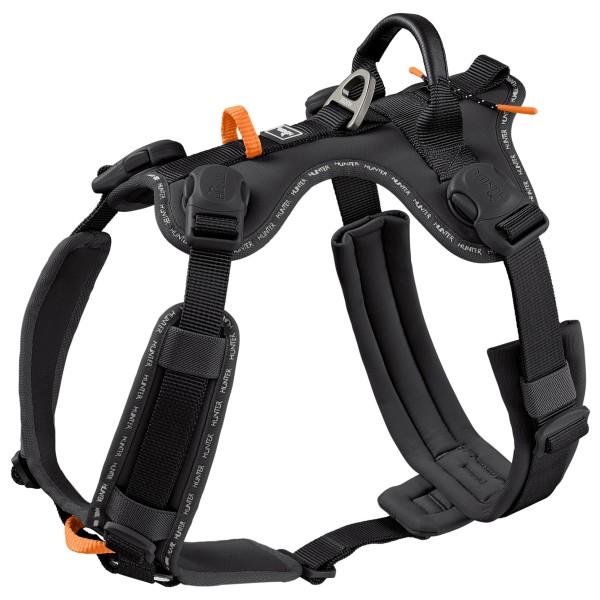 Hunter - ErgoMove Pro - Hundegeschirr Gr L - Hals 62-112 cm, Bauch 74-114 c schwarz