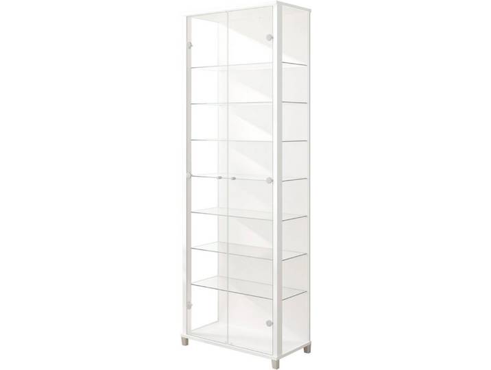 fif möbel Vitrine Optima Standvitrine, 2 Glastüren, 7 Böden, vielseitig, perfekt für Sammler