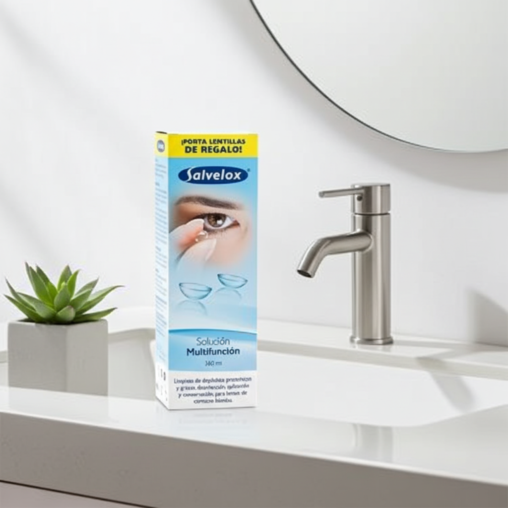 Salvelox Single Lens Multifunctional Solution for Flexible Contact Lenses 360mL