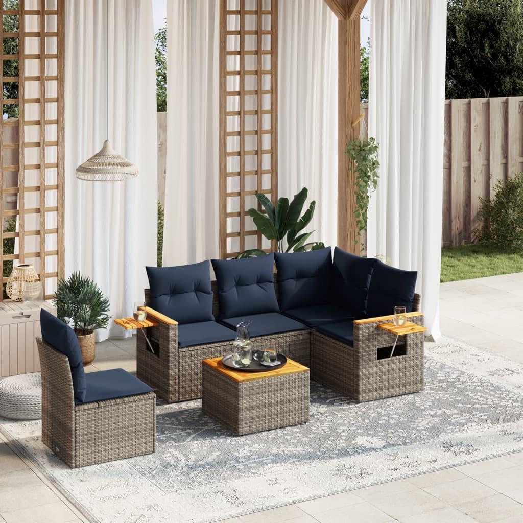 Loungeset - Set mit Sitzgelegenheiten - Loungegruppe - Loungebank - Loungemöbel - PE-Rattan - Inklusive ausklappbarem Beistelltisch