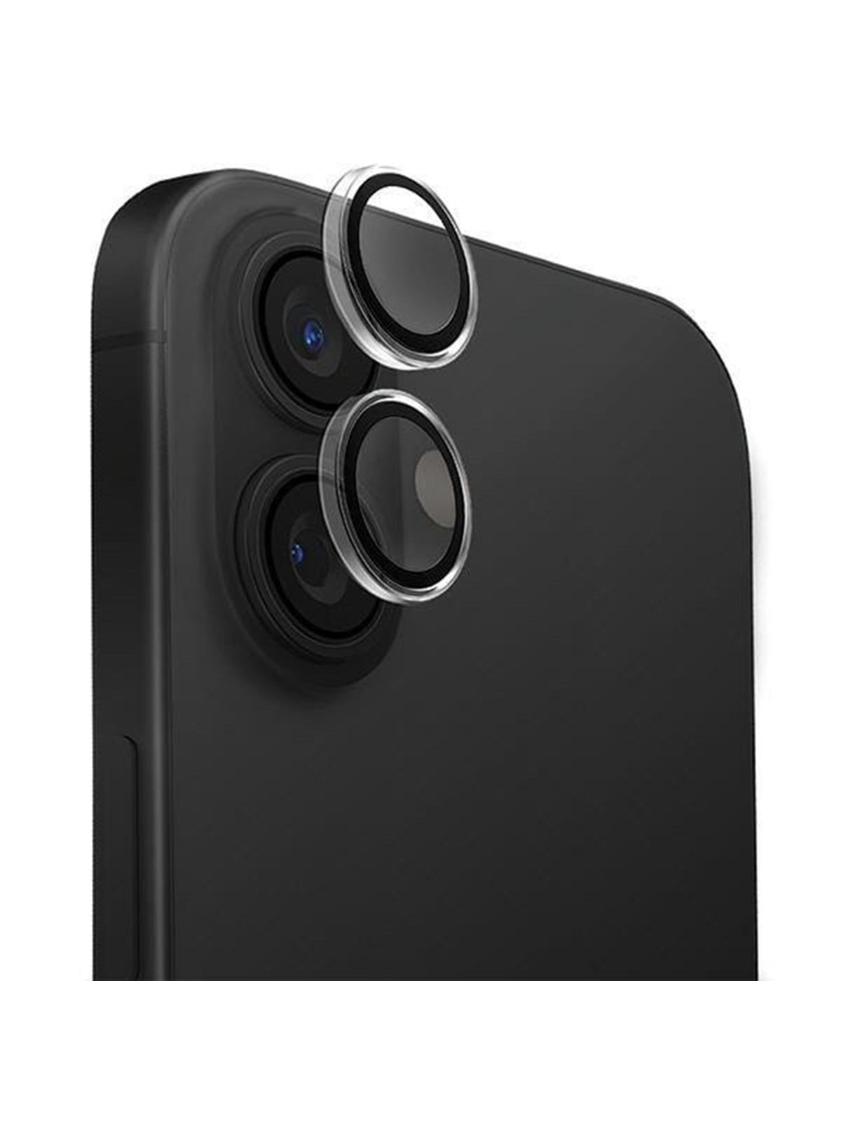 UNIQ Optix Clear Camera Lens Protector Screen Protector iPhone 16 / 16 Plus with Applicator - Clear Black