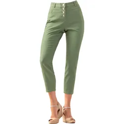 ELLENOR High-Waist 7/8- Hose für Damen