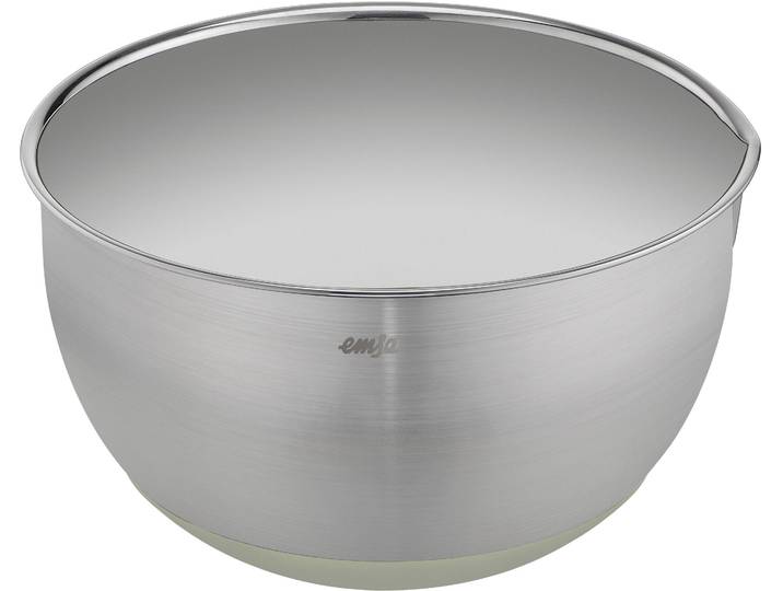 Rührschüssel EMSA Emsa K32720 Prep&Bake 20 cm , grün (edelstahl, grün), H:12,3cm Ø:20cm, Edelstahl, Schüsseln, Rührschüssel, rutschfester Boden, Ausgießlippe für präzises Ausgießen