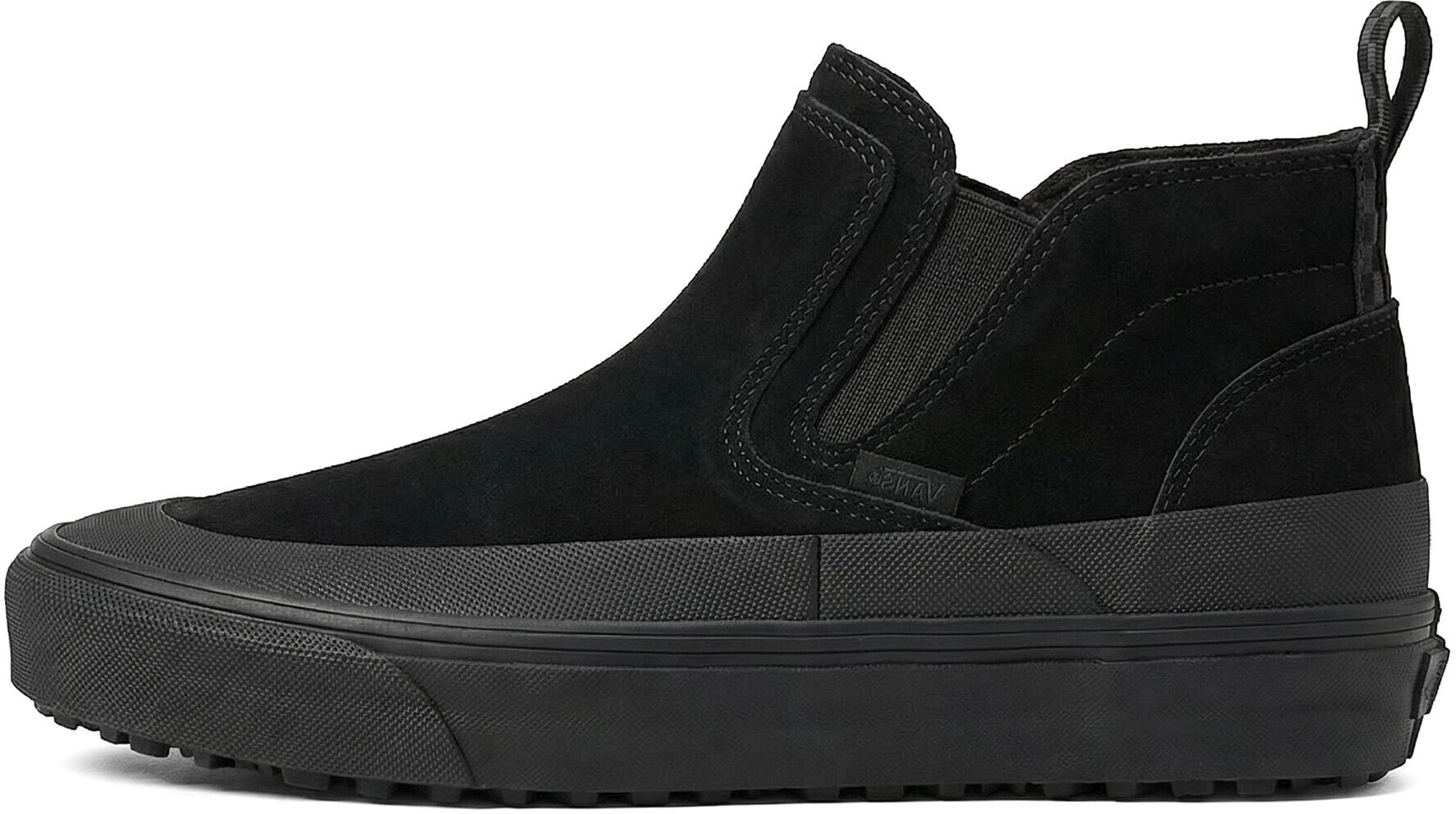 Schlupfboots VANS "Mid-Slip Insulated", Damen, Gr. 37, schwarz, Leder, Schuhe Schlupfboots schwarz 37