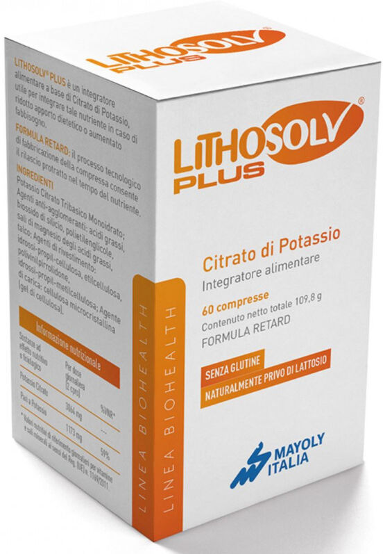 Mayoly Italia Biohealth Lithosolv Plus Integratore 60 Cpr