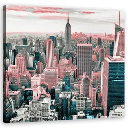 WANDBILD städte und architektur rosa