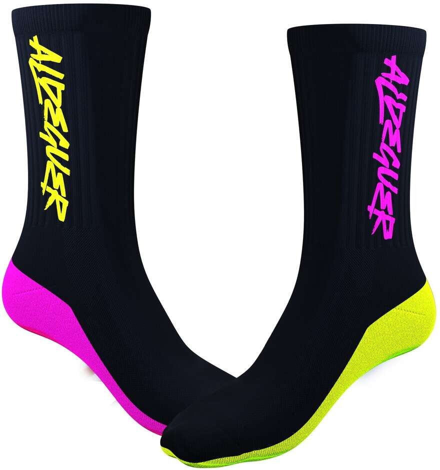 Calzini Ixon SCK ADG 25 Nero Rosa taglia 35