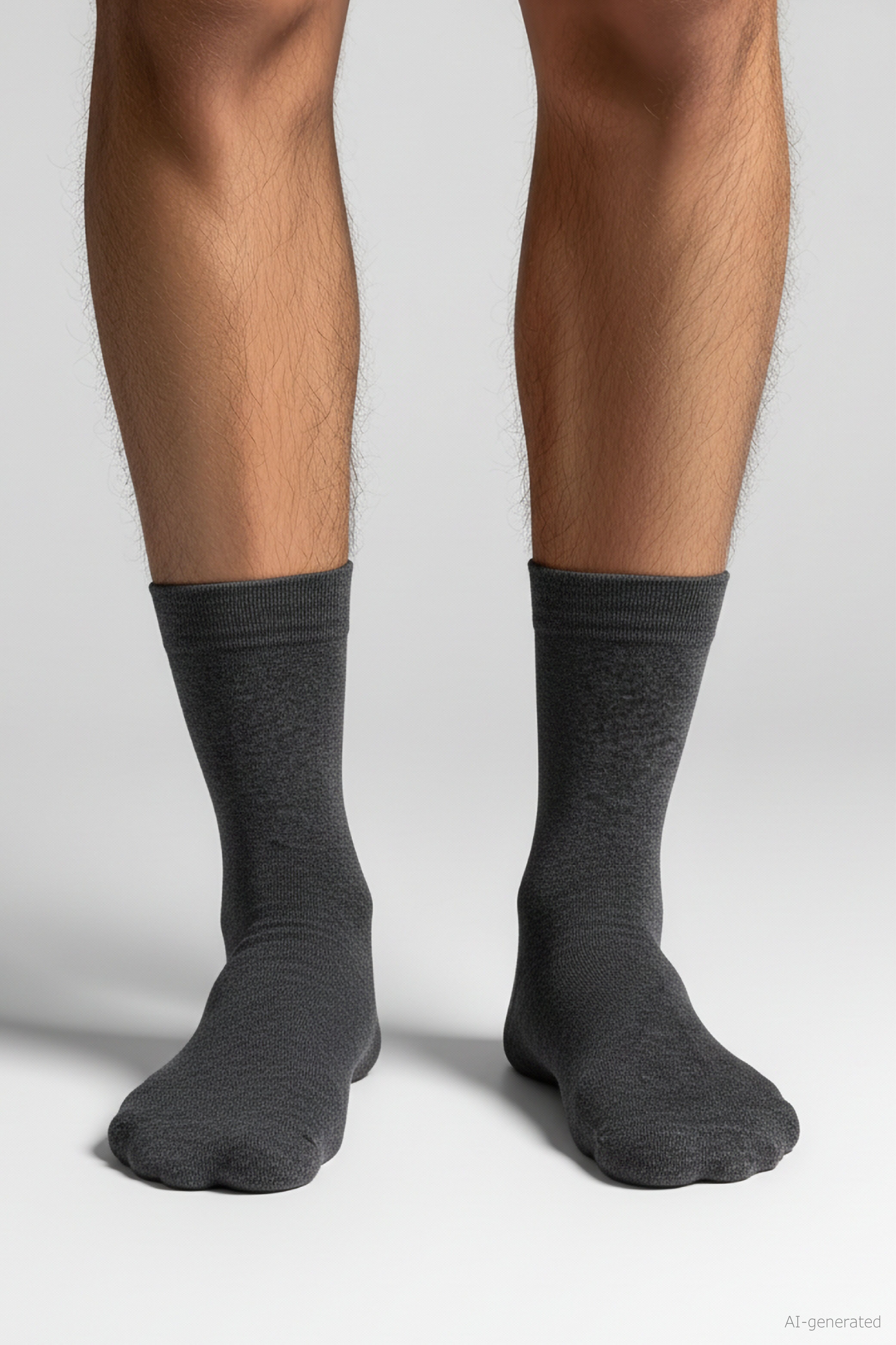 Socken CAMANO "ca-soft", Jungen, Gr. 39-42, grau (anthrazit, meliert), Baumwollmischung, meliert, normal, Socken Socken, verstärkter Fersen- und Zehenbereich anthrazit, meliert 39-42