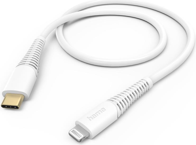 Hama Lightning naar USB-C oplaadkabel, Wit, 1,5 meter