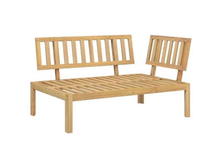 NEW 2025  Banc d'angle palette de jardin - GKK - Siège de jardin - bois massif d'acacia GGK2021
