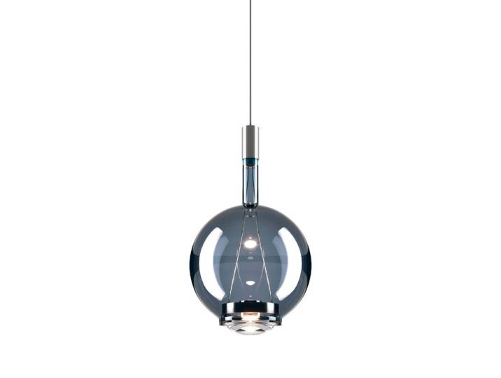 Lodes Pendelleuchte Sky-Fall Round, rund, aus geblasenem Glas -