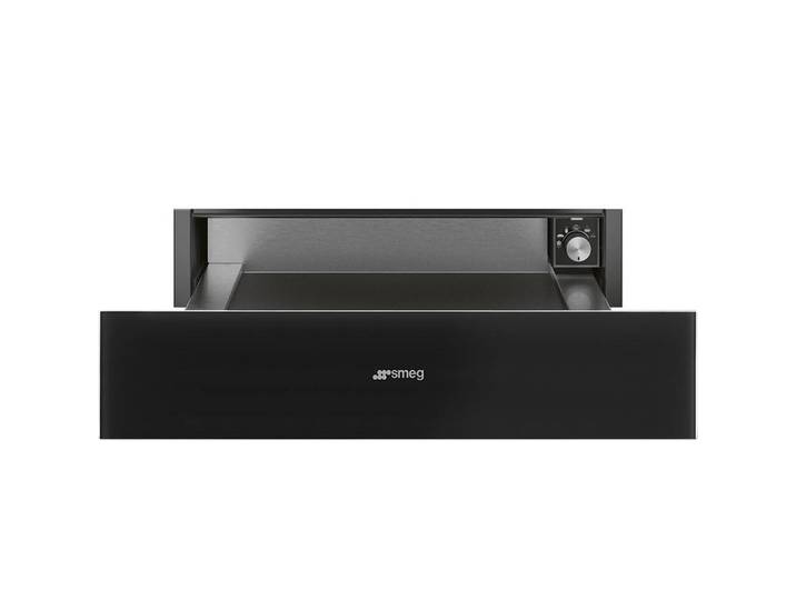 Smeg Wärmeschublade, Schwarz, Metall, 59.7x13.5x53.8 cm, Küchen, Küchenelektrogeräte, Backöfen