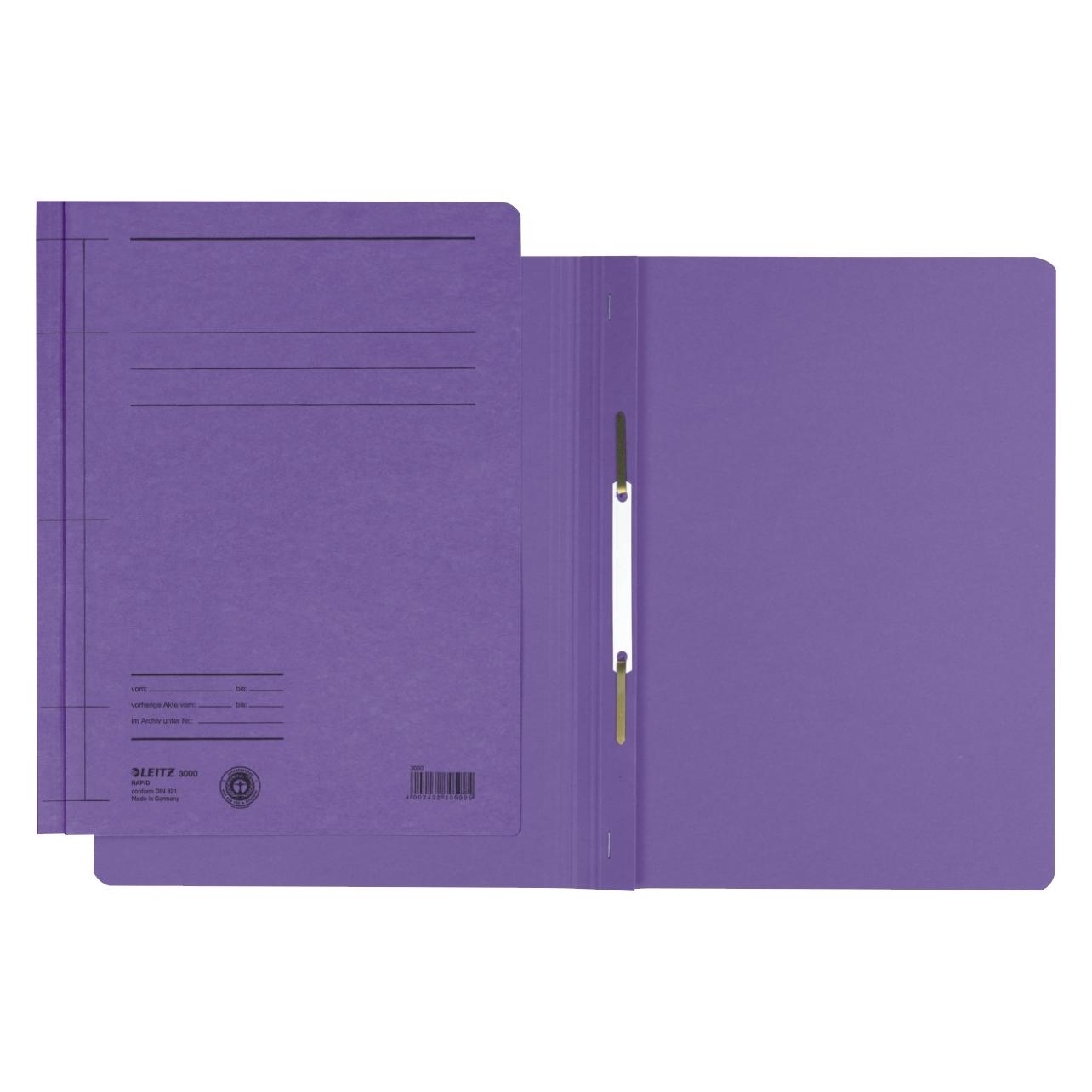 Leitz 25 Schnellhefter 3000 Karton violett DIN A4 (A4, 25x) (3000-00-65)