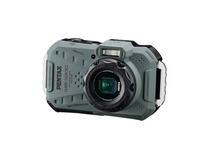 PENTAX WG-1000 waterdichte digitale compactcamera, ontworpen voor casual buiten- en onderwaterfotografie, waterdicht tot een diepte van 15 meter, voor maximaal een uur continu gebruik