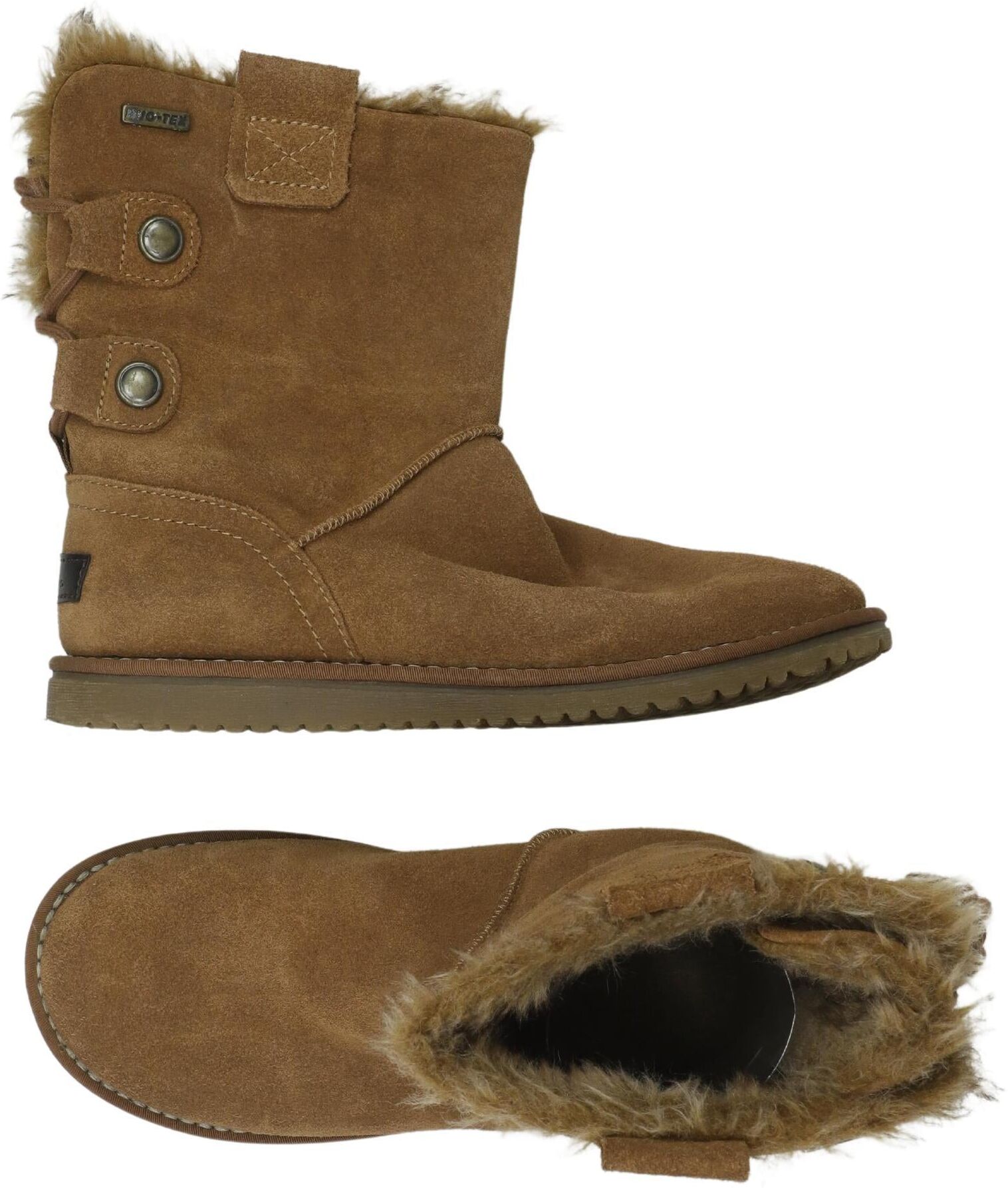 Tamaris Damen Stiefel, Braun, Gr. EU 37, Leder - Second Hand