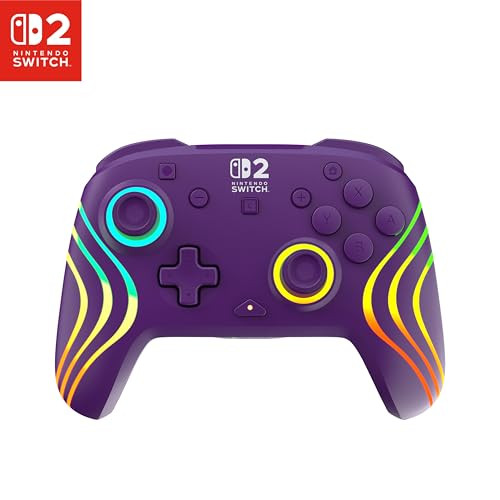 Turtle Beach Afterglow Wave Paars draadloze controller voor Nintendo Switch, Nintendo Switch 2, Nintendo Switch Lite en Nintendo Switch OLED
