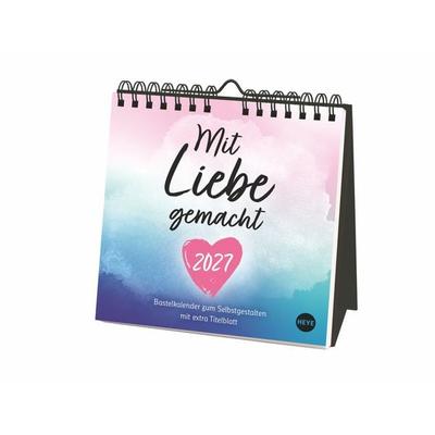 Kreativkalender zum Aufstellen Mit Liebe gemacht 2027