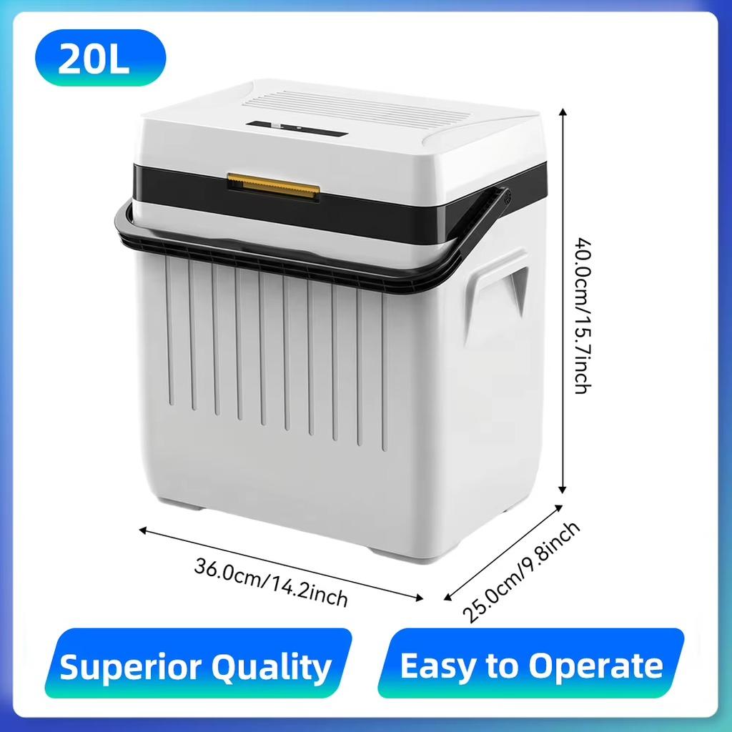 Tragbarer Auto-Kühlschrank 20 l - CL50 Kompressorkühlbox - 12/24 V - App-Steuerung - Einstellbare Temperatur - Für Camping und Reisen