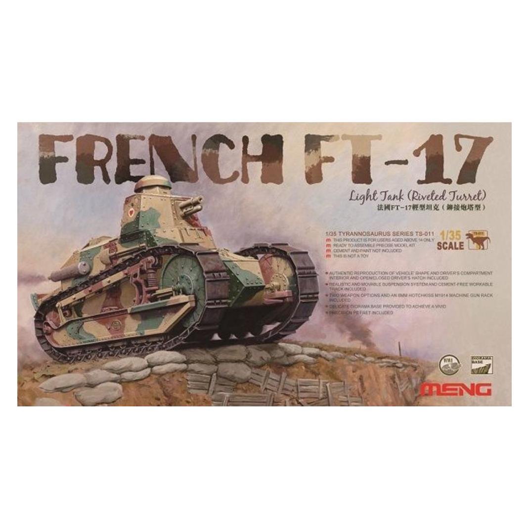 Meng-Model French FT-17 Light Tank (Riveted Turret) (TS-011)