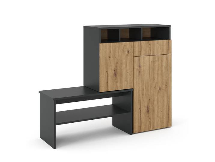 Armoire à chaussures , gris 124.5 x 102cm