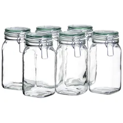 Einmachglas-Set Gothika ca. 1,45l, 6-teilig