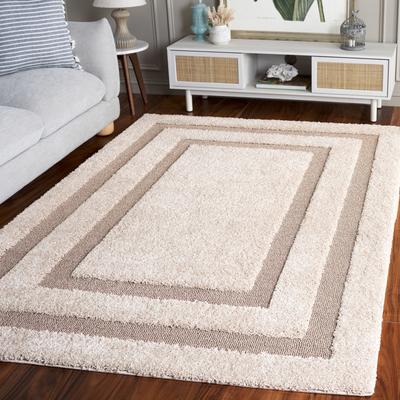 SAFAVIEH Florida Shag Carlinde Border 1.2-inch Thick Rug
