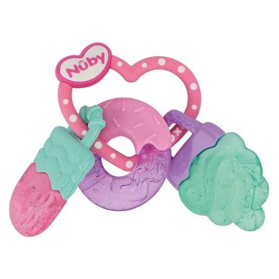 Nuby - Icy Bite Sweets Teether Pink/Turqoise/Purple + 3 M (708060) (3 Monate) (708060)